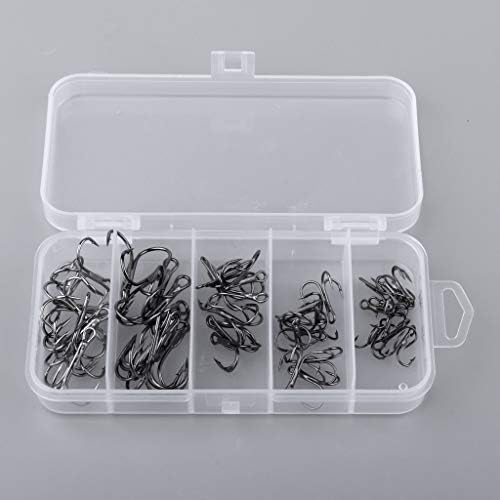 Dynwave 釣り針 釣りフック 鋭い マルチサイズ 収納ケース ブラック B07p9r1pyl 721円