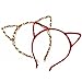 FASOTY 10 Pcs Cat Ears Headband Hair Band Fluffy Hair Hoop Headbands for Women and Young Ladies Birthday Party and Daily Decoration Costume, 10 Colors
