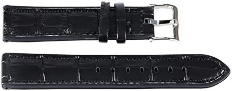 20mm Black Cowhide Leather Watch Bands, Fashion Bamboo Knot Replacement Wrist Watch Band, Quick Release Watch Strap with Pin Buckle- Ahmedy
