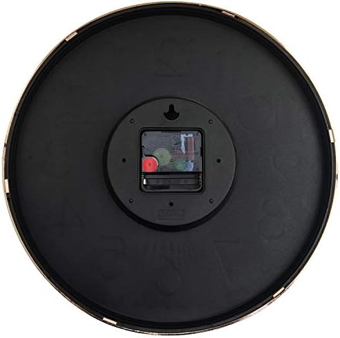 Large modern wall clock with a black frame, white face, and black hands, showing the time as 06:27.