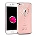 KINGXBAR for Apple iPhone 8 Case, iPhone 7 Case,Bling Diamond Crystals from Swarovski Element,Fashion Hard PC Transparent Sparkly Case Cover for Christmas Party