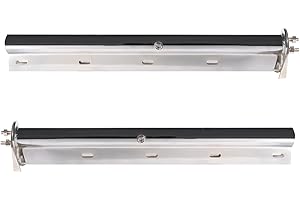 EASYINST Chrome Mud Flap Hanger Heavy Duty, Loaded Mud Flap Hanger Bracket Set 1-1/8" Bolt Spacing 30" , fit for Semi Trucks, 2 pcs