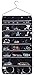 Misslo 44 Pockets Oxford Hanging Jewelry Organizer with Zipper Hanger, Black