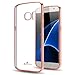 Samsung Galaxy S7 Case,Hallsen [Electroplating TPU] Transparent Ultra Slim Anti-Scratch Premium Clear Crystal Back Cover Soft Flexible TPU Case Cover for Samsung Galaxy S7 - Rose Gold