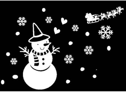 Wiwhy Blanco Copo De Nieve Feliz Navidad Muñeco De Nieve Vinilo