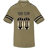 Pullonsy Blank Olive Green Custom Football Jersey