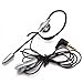 3.5mm Over-The-Ear WIRED Hands-free Boom Headset MONO Headphone Single Earphone w Mic for iPad, iPhone 6 6s Plus 5S 4S - Samsung Galaxy S8 S8+ S6 S7 Edge S5 J3 J7 Note - LG G5 G6 V20 - Google Pixel