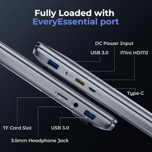 Moonfish 2026 Laptop Computer Window 11 Pro, 15.6 Inch Lap Top, 16GB RAM 256GB SSD Trational PC Notebook, Office 365, Business, School, Work, Student, Kids
