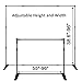 Voilamart Banner Stand 8' x 8' Adjustable Telescopic Display Backdrop Stand Step and Repeat for Trade Show, Photo Booth, Wall Exhibitor Background with Carrying Bag