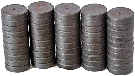 Happy Home Ideas Tuff Magnets Ferrite Grade 8 Fridge Craft Hobby School Round Disc 1.9cm 50 Pieces/Box (50)