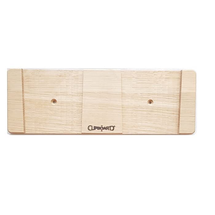 Clipboart ® Vertical Wall Mount for Freeride Ski Touring Skis Carving Skis with a Waist Between 75 mm to 113 mm (Oak 115)