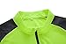 KORAMAN Men's Reflective Short Sleeve Cycling Jersey with Zipper Pocket Quick-Dry Breathable Biking Shirt Green 2XL