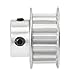 uxcell Aluminum XL 15 Teeth 6.35mm Bore Timing Belt Idler Pulley Flange Synchronous Wheel for 10mm Belt 3D Printer CNC