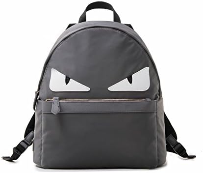BAC Cute nylon Leather Colors Roll Monster pack-Bag (GRAY)