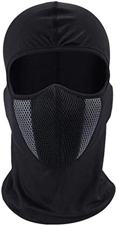 Ek Udaan -Imported Unisex full face cover Breathable Cotton Fabric and Spandex Ski Cover Balacava Windproof Bike Face Mask for Bikers (Grey)