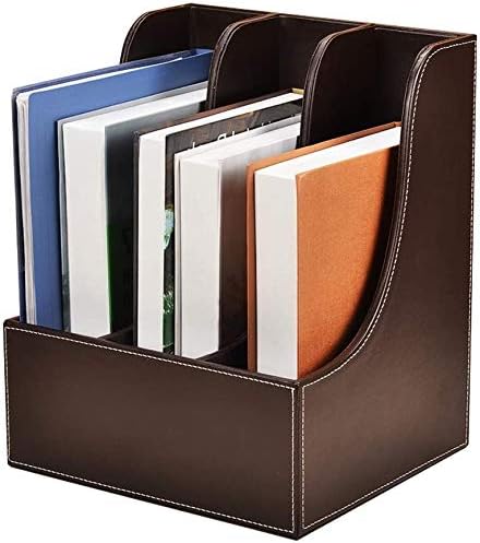 書類ケース収納ボックス 縦型ファイルオーガナイザーマガジンファイルa4ファイルボックスストレージは ストレージ マネージャー ブラックコーヒー色のラック チャン ミン1017 Color B Pswconcept Pl