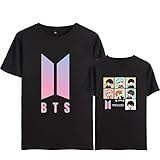 JUNG KOOK Kpop BTS Album Love Yourself T-shirt Suga Jimin J-hope Cartoon Shirt Tee
