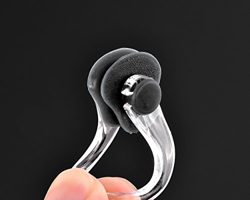 Ace Select 3 Pieces Swimming Nose Clips PVC Silicone Swimming Nose Plugs Swim Training Protector Plug for Adult Kids (Black)
