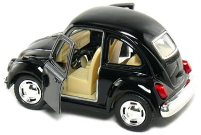 12 pcs in Box: 4" 1967 Volkswagen Beetle, Pull Back Action (Black/Blue/Red/Yellow)