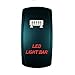STVMotorsports Laser Red Rocker Switch LED Light BAR 20A 12V On/Off LED Light