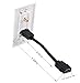 Cable Matters HDMI Wall Plate with Coax Outlet (Coax Wall Plate) in White