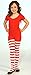 Forum Novelties Novelty Candy Cane Striped Christmas Tights, Child Medium