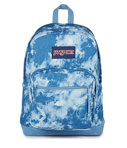JANSPORT Unisex - Erwachsene Half Pint Rucksack mit halber Kapazität (1er-Pack), Denim Wash Blue, One Size, Right Pack Expressions Rucksack
