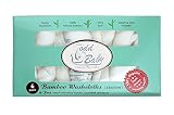 Todd Linens Soft Natural Bamboo Baby Newborn Bath Face Washcloths Towel White | Perfect for Baby Registry Shower Gifts | for Sensitive Skin - 6 +1 Pack Organic 10"x10" White
