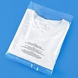 400 Poly Bag Bundle (100/Size) - 6 X 9 , 8 X 10 , 9 X 12 , 11 X 14 Self Seal 1.5 Mil with Suffocation Warning, Powerful Permanent Adhesive, 3 Layer Extruding - Premium Durability