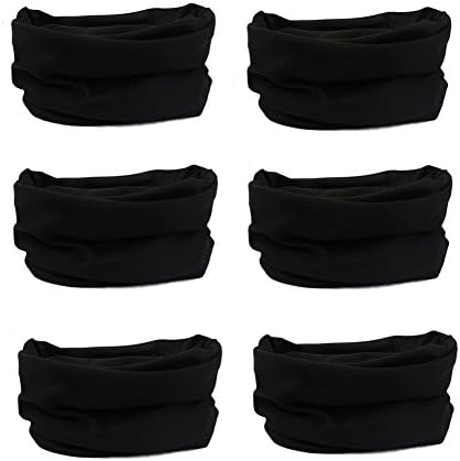 YOHO BUY 16-in-1 4Pcs&amp;6Pcs Headband Seamless Outdoor Sport Bandanna Head Wrap Scarf Wrap for Yoga Sports,Magic Headband &amp; Collars Muffler Scarf Face Mask with UV Resistance (6Pcs-style4)