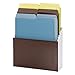 Smead Organized Up Vertical Stadium® File with Heavyweight Vertical Folders, 3 Pockets, Letter Size, Nutmeg/Earth Tones (70221)