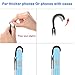 TFY Security Hand Strap with 360 ° Rotation Metal Ring Finger-Grip Holder Stand Compatible with iPhone 15 Pro Max / 14 Plus / 13 Pro / 12 / SE/Galaxy S23 / Note 20 / Mate 60 Pro (Grey)