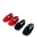 2 Pack of Canvas Slip-On Shoes: Red and Navy | Fits 14
