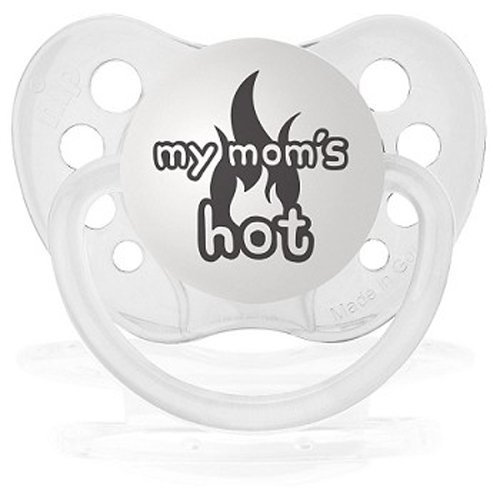 Personalized Pacifiers My Mom's Hot Pacifier - Clear