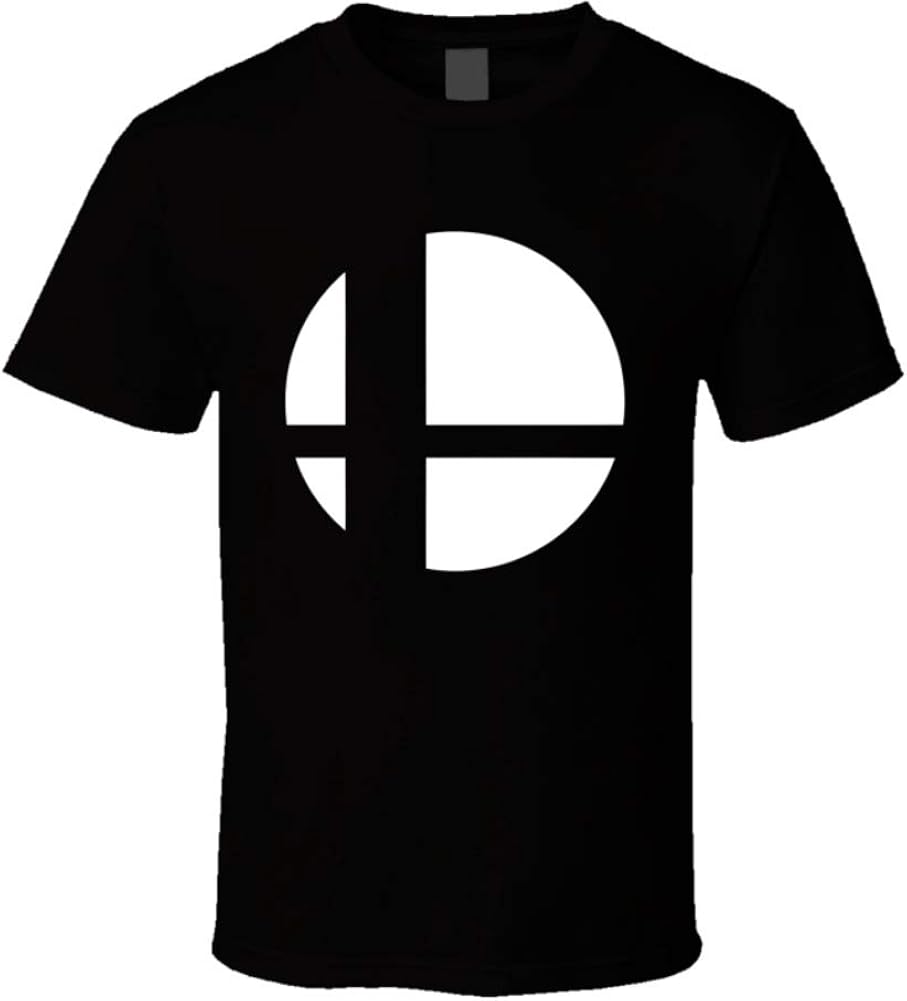 amazon com super smash bros logo white gaming video game t shirt clothing amazon com