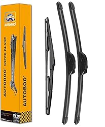 AUTOBOO 26"+17" Windshield Wipers with 14" Rear