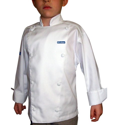 CHEFSKIN Jacket + White Apron+ White Hat Baby Toddler Kid Children Chef Set Lite - Thumbnail 4