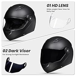 ILM Flip Up Modular Full Face Motorcycle Helmet for