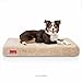 BRINDLE Waterproof Memory Foam Pet Bed - Removable and Washable Cover - 4 Inch Orthopedic Dog and Cat Bed - Fits Most Crates