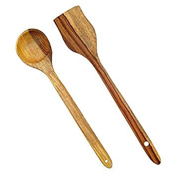 CLASSIC SHOPPE Wooden Cooking Spoon - 2 Pieces