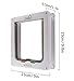Cat Flap Lifepul 4 Ways Locking Cat Door (Large Size 9.8