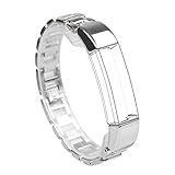 For Fitbit Alta Bands/Fitbit Alta hr, Wearlizer Metal Replacement Bands/Wristbands/Strap Assesories for Fitbit Alta Activity and Sleep Tracker, Decorate your Fitness Tracker Silver/Gold/RoseGold/Black