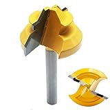 Lock Miter, 1-3/8'' Diameter 1/4'' Carbon Steel Shank 45 Degree Joint Router Bits Woodworking Cutter Tool