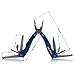Gelindo Premium Pocket Multitool With Sheath, Knife, Pliers, Saw & More (Blue)