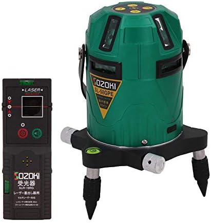 Sozoki フルライン電子整準グリーンレーザー墨出し器 受光器セット Sl 58gpe 高輝度 ８ライン 縦 4 横全周 レーザーレベル メーカー1年保証 5nmダイレクトグリーンレーザー 斜線機能 墨出器 レーザー水平器