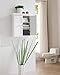 Elegant Home Fashion Vera 2-Door Wall Cabinet, White
