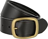 Tennessee Brass Buckle Leather Work and Uniform Casual Jean Belt for Men
