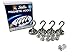 Powerful Neodymium Heavy Duty Hook Magnets 40lb 4 Pack + 10 Piece Strong Clear Acrylic Magnetic Push Pins +5 anti-scratch pads for Refrigerator Whiteboard Locker Map by Stillo