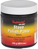 Imperial KK0059 Stove Polish Paste, Black, 6oz. Jar