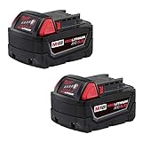 Milwaukee 48-11-1852 M18 REDLITHIUM XC 5.0 Ah Extended Capacity Battery (2 pack)